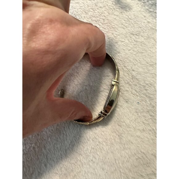 Studio Time STD951T Ladies Quartz Cuff Bracelet Watch Silver & Gold-Tone Stainle - Picture 6 of 8